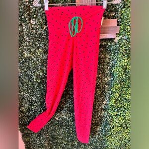 Yoga Pants- by Iris Fitness! Red watermelon print.